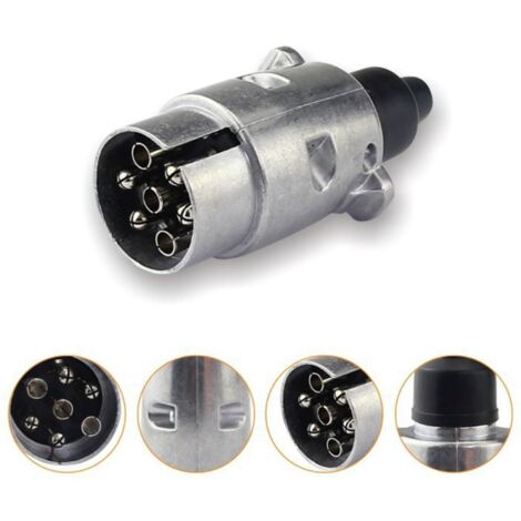 Prise électrique De Remorque 7 Broches Heavy Duty - Connecteur Robuste Neuf Pour Attelage
