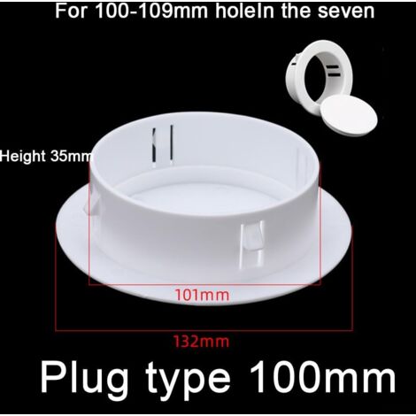 Cache-Trou Carré Noir Pour Fils, Tuyaux, Climatisation - Diamètre 22mm - En ABS, Finition Murale Propre