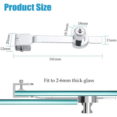 Graplan 4 pièces Serrure de Terrarium,Terrarium Vitrine Coulissante en Graplan 4 pièces Serrure de Terrarium,Terrarium Vitrine Coulissante en