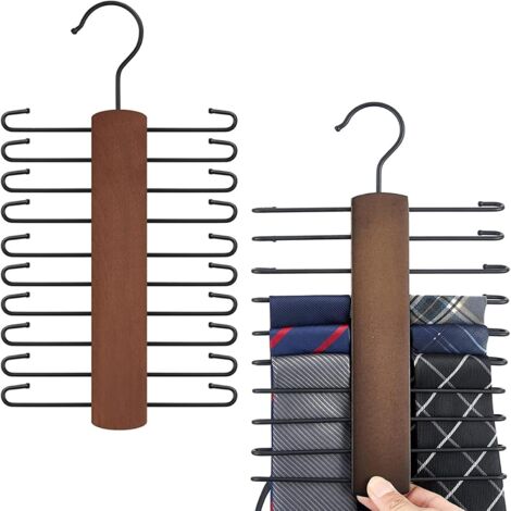 3 Pièces Cintre en Bois pour Ceintures,Organiseur pour armoires à Cravate,6 Crochets,Rotation à 360° pour Cravates,Ceintures,écharpes et Chapeaux | Leroy Merlin 3 Pièces Cintre en Bois pour Ceintures,Organiseur pour armoires à Cravate,6 Crochets,Rotation à 360° pour Cravates,Ceintures,écharpes et Chapeaux | Leroy Merlin