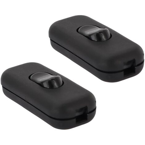 Lot De 4 Interrupteurs Bipolaires 6A 250V - Commande Fil En Ligne Pour Lampe - Installation Facile à Vis