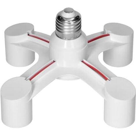 Rallonge Douille E27 Vers E27 - Adaptateur Luminaire, Longueur Réglable 4,3 à 13,5 Cm, Supporte 100W, Pour LED