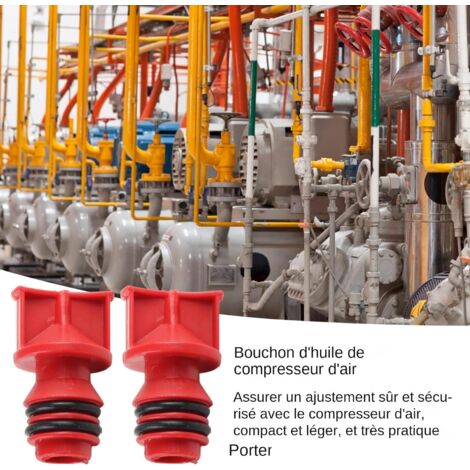 Vklopdsh Lot De 3 Bouchons D'huile Pour Compresseur D'air E100087
