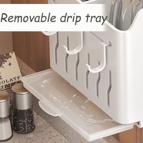 Porte-Baguettes En Fer Porte-Couverts Organisateur De Rangement Brosse