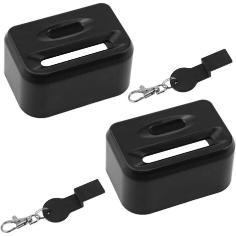 Porte-Boucle Ceinture Sécurité Voiture En Silicone - Support Pour Accès Facile - Noir - Universel