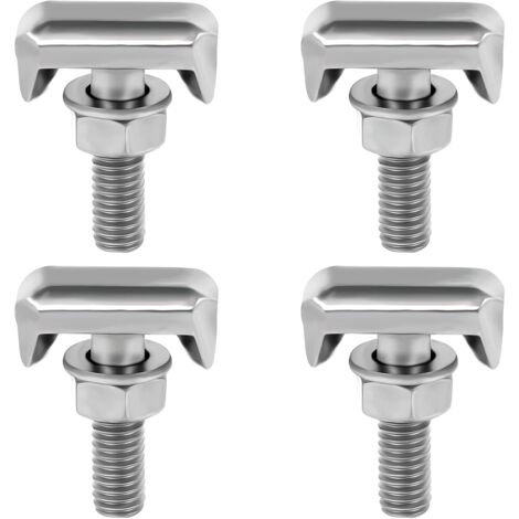 Bornes De Batterie Marine En Inox Vlynx VMRP6 Avec écrous Papillons - 6mm, Idéal Pour Bateaux