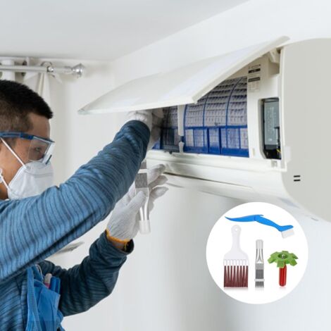 Ruban De Couleur Peigne Brosse à Ailettes En Acier Inoxydable Pour Lame De Climatiseur