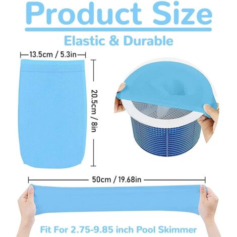 Lot De 30 Chaussettes Filtre Skimmer Piscine - Filet Nylon Pour Panier Écumoire