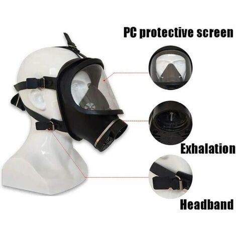 Filtre respiratoire chimique Masque auto-amorçant Protection contre la  pollution nucléaire Masque à gaz complet, Mf14 / 87 Masque à gaz