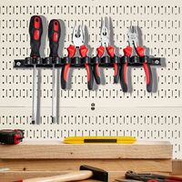 Support Mural Tournevis PRESCH - Rangement 7 Tournevis - Design Zigzag - Pour Atelier Ou Garage