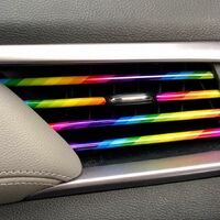 Bandes Décoratives Pour Bouches D'aération De Voiture - Lot De 20 Pièces Multicolores - PVC Souple - Faciles à Installer