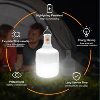 2 Lanternes De Camping Rechargeables USB – 500 Lumens – 3 Modes – Étanche & Portable Pour Extérieur - 9