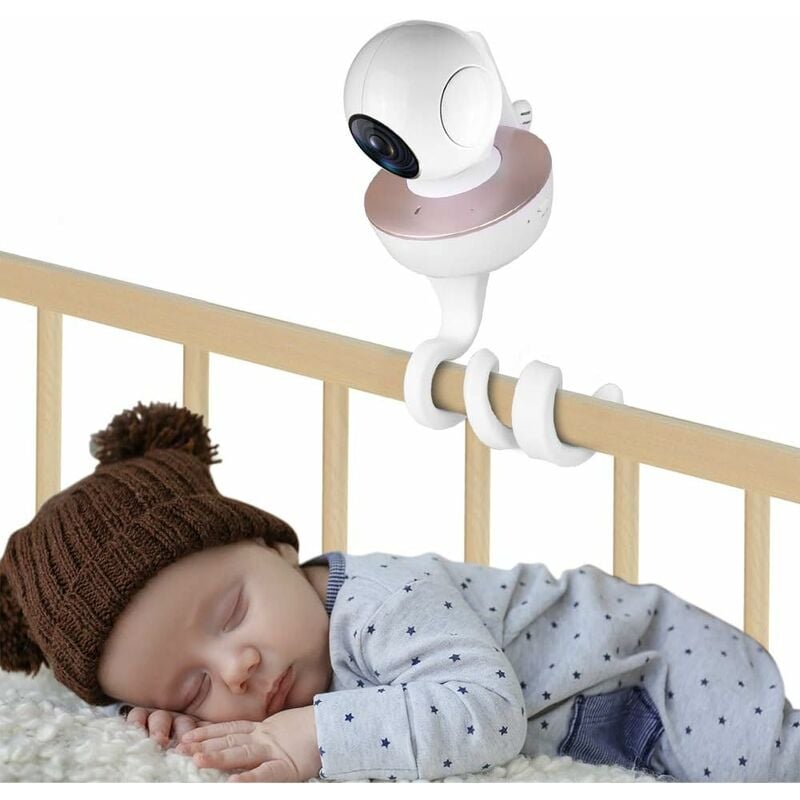 Support universel pour camera bébé, babyphone, moniteur – flex – blanc -  Conforama