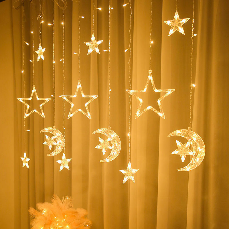 Guirlande Lumineuse 20 Lunes et Étoiles à 20 Micro LED –