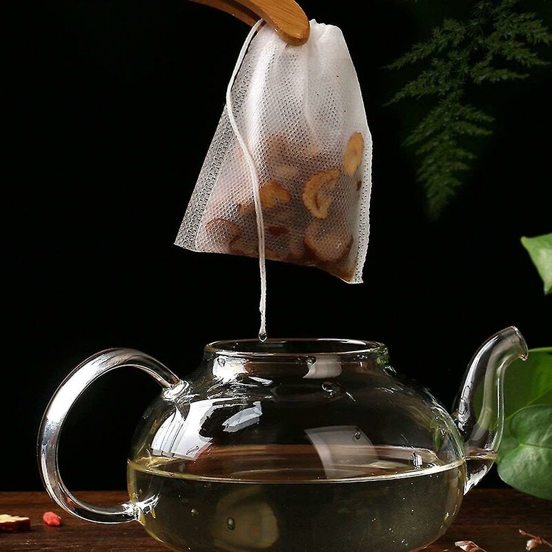 LTS FAFA Lot de 400 sachets de filtre à thé jetables vides sachets de thé  en coton avec cordon de serrage