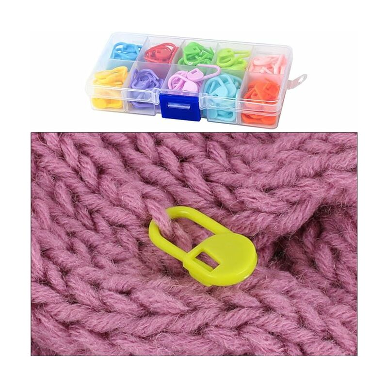 Marqueur de Mailles Epingles pour tricot et crochet en Plastique