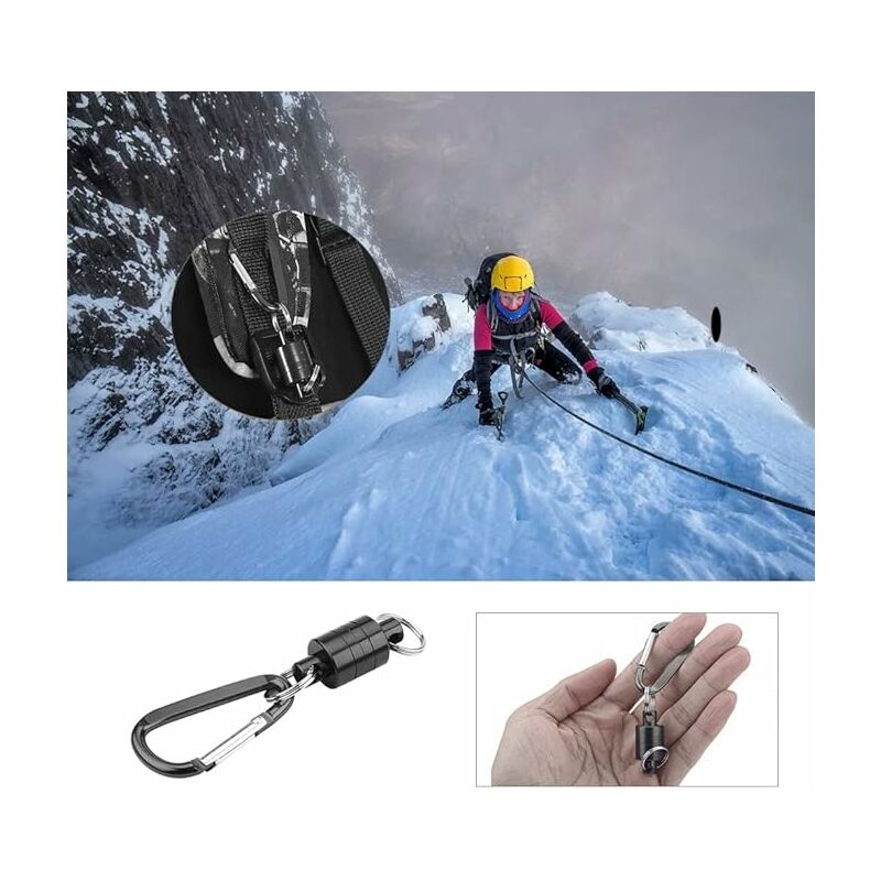 Acheter Crochet magnétique puissant d'extérieur, outils magnétiques de  voyage portables, boucle d'alpinisme de tente avec crochets d'ancrage