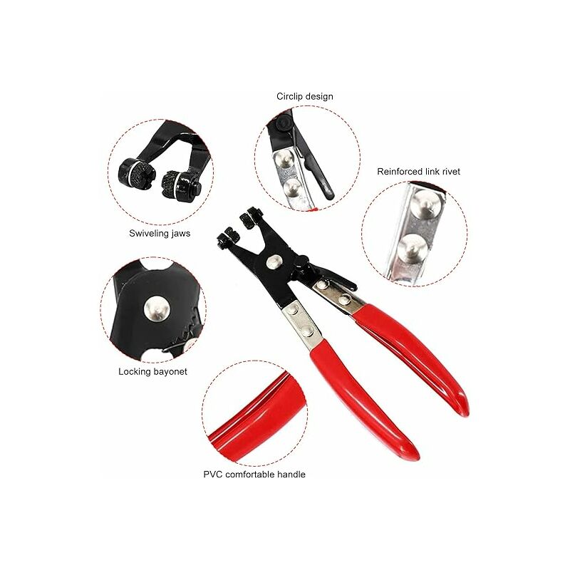 LTS FAFA 2pcs outils de retrait de voiture - Pince de serrage - Pince de  serrage pour réparation de voiture - Kit d'outils de poignée confortable