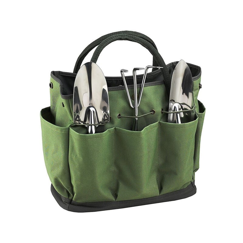 Sac à outils robuste, étuis à outils en toile à 10 poches, sac de rangement  en rouleau d’outils bonsaï pour jardin, organisateur de clé et pochette à