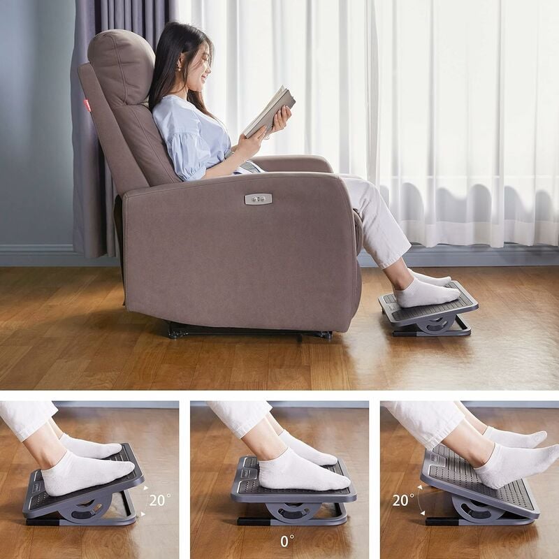 Repose-pieds gonflable : coussin veineux portable avec poches de rangement  et pompes, repose-pieds, repose-pieds