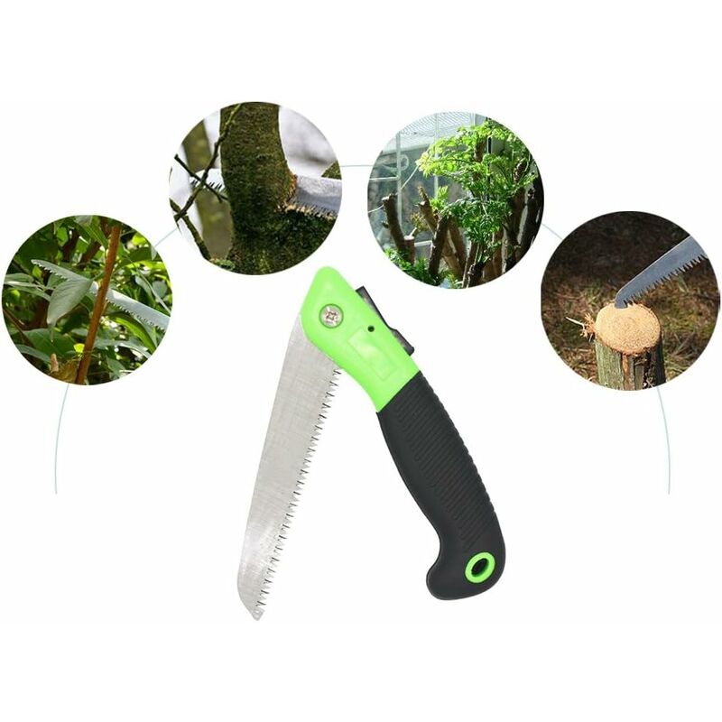 Scie pliante à main, scie d'élagage professionnelle Triple Cut Sharp Blade  Scie à arbre pliante portable pour l'élagage, la taille, le camping, le  bois, la randonnée et plus encore
