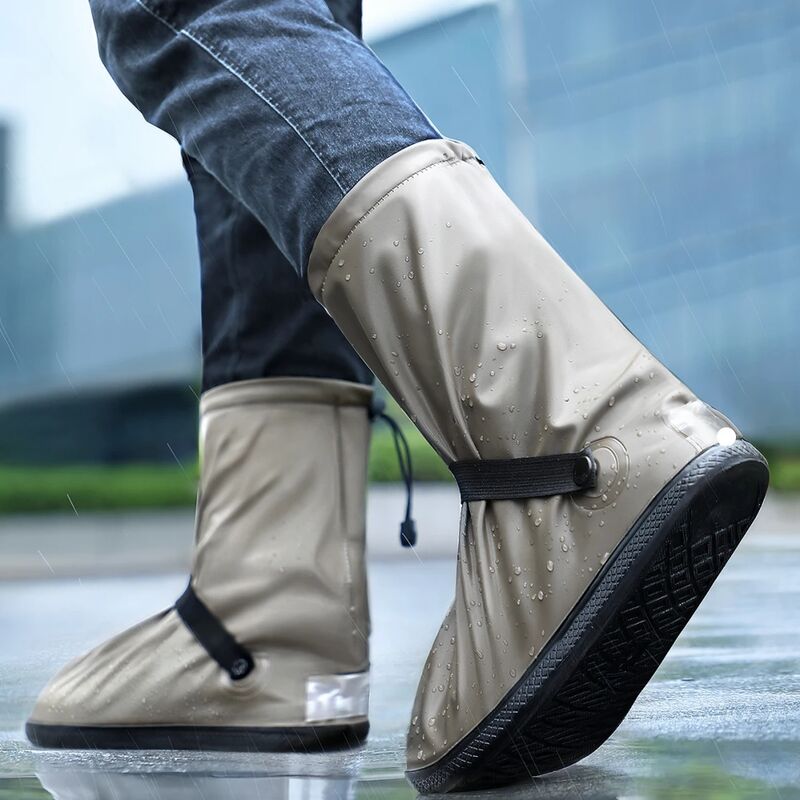 LTS FAFA Bottes de pluie imperméables couvre-chaussures Silicone unisexe  protecteur de chaussures imperméables antidérapants couvre