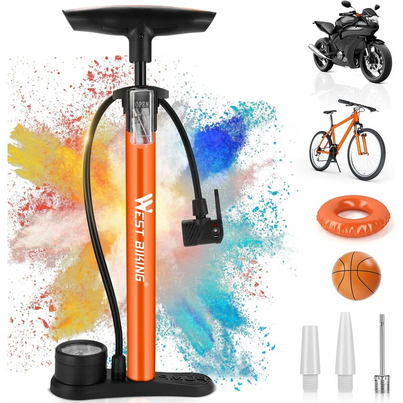 Mini pompe à Air électrique Portable pour vélo, vtt, 160 PSI, haute  pression, cyclisme, manuelle, gonfleur de pneus de voiture