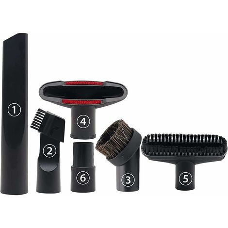 6 Pièces Accessoires pour Aspirateur, Convient aux Aspirateurs de Calibre  32 mm et 35 mm, pour Embout Aspirateur Karcher, Rowenta, Hoover, Xoiture,  Bosch, Miele