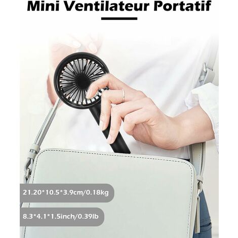 LTS FAFAVentilateur à main Mini ventilateur pliable ventilateur rechargeable  ventilateurs portables USB avec batterie 4000 mAh