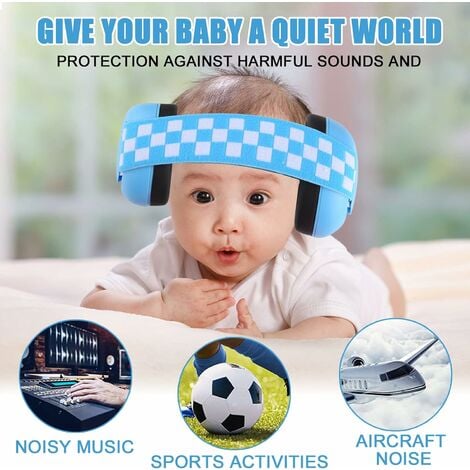 LTS FAFA Cache-oreilles anti-bruit bébé bébé protection auditive cache-oreilles  cache-oreilles portable bébé bande élastique anti-bruit cache-oreilles 1  pièces (rose)
