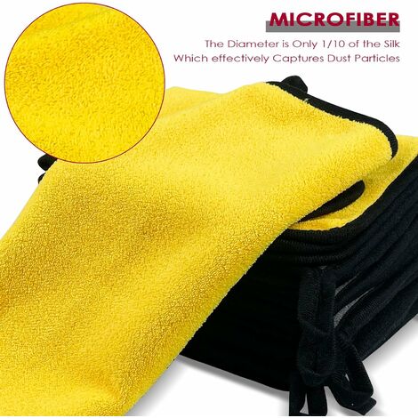 Chiffon microfibre 30 x 30 Lot de 6