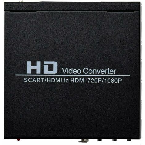 Adaptateur et convertisseur CABLING ® Adaptateur Péritel HDMI HD Audio  Stéréo Convertisseur Péritel vers HDMI 480I(NTSC）576I(PAL)1080p / 720p  Scart vers HDMI Compatible pour TV / Wii /