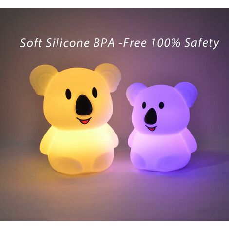 LTS FAFA Grand Veilleuse Koala Enfant Chambre Lampe Bebe Veilleuse