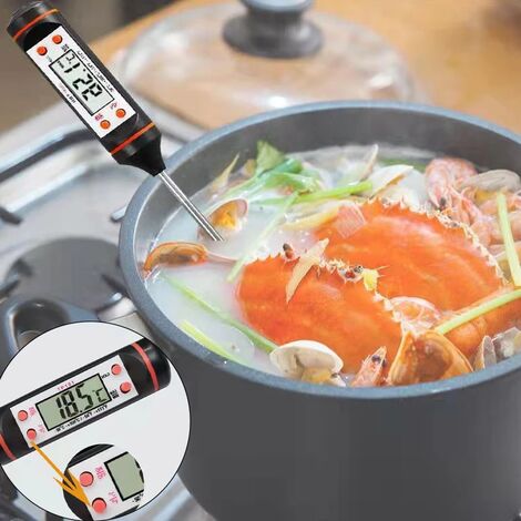 Achetez TP101 Thermomètre à Aliments Numériques Long Sonde Thermomètre  Numérique Électronique BBQ Tempeture Outil de Chine