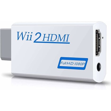 Adaptateur de Wii a Type Hdmi Convertisseur Wii a Type Hdmi Blanc
