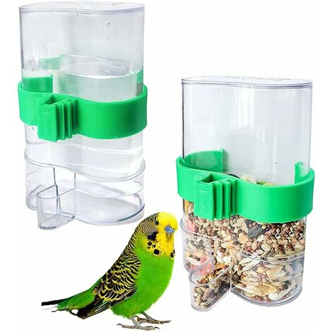 3 Pièces Bouteille d'eau en Cage à Oiseaux Automatique pour Oiseaux  Distributeur Abreuvoir à Oiseaux Automatique Mangeoires Mangeoire Oiseaux  Convient