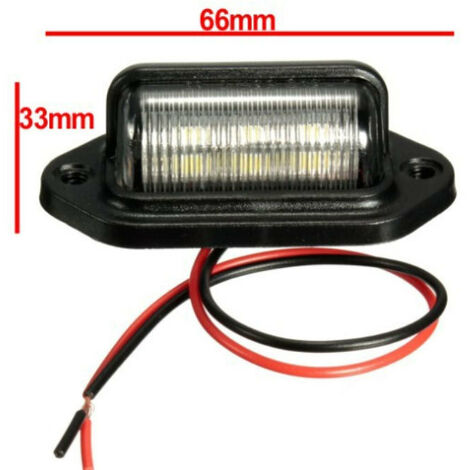 Ampoule LED Ampoules de Plaque D'immatriculation de Voiture & Moto Vis  Boulon LED lumière12V Universel LED Plaque D'immatriculation(Blanc)  eclairage