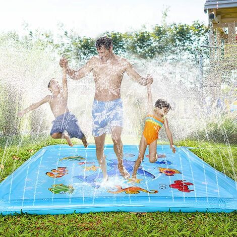 Tapis d'eau Enfant Jets Pataugeoire Jeux Extérieur Activite Plein Air  Enfants pour Jardin (170cm) : : Jeux et Jouets