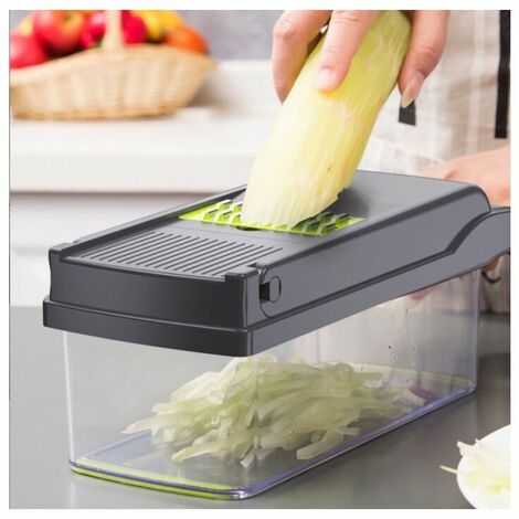Coupe-légumes électrique - Machine à couper les légumes - Grijs