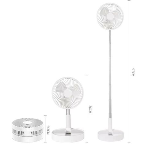 Pocket mini ventilateur à main pour les déplacements - puissance réglable à  3 niveaux avec accu - Vert foncé