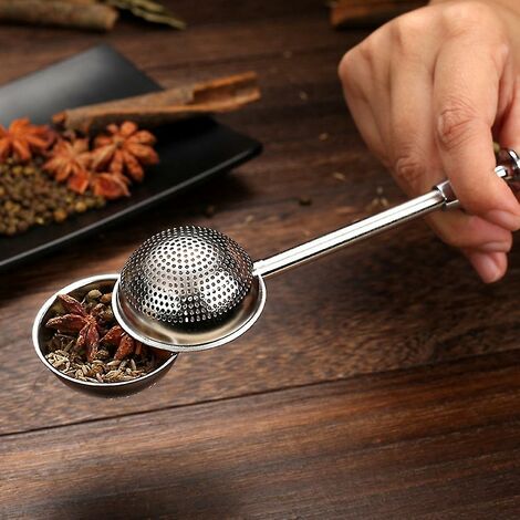 LTS FAFA Infuseur à thé acier inoxydable sphère maille passoire à thé  télescopique café herbe épices