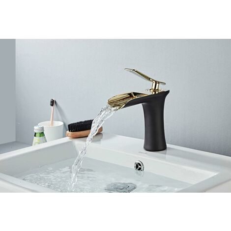 LTS FAFA Évier, cascade, hauteur, robinet pour eau froide et chaude, style  moderne