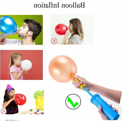 Pompe à Main Double Action pour Gonflage de Ballons - Jour de Fête -  Gonfleurs pour ballons - Ballon et Accessoire