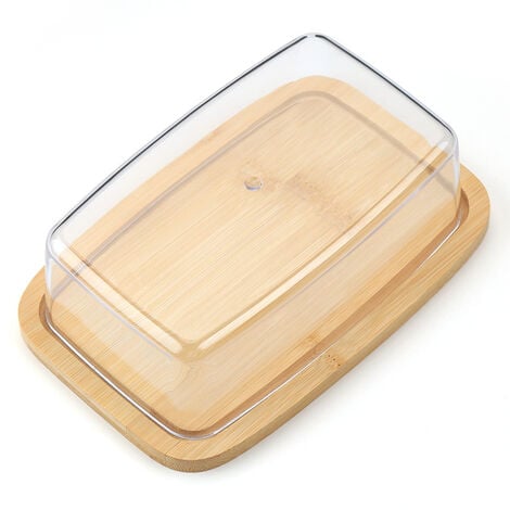 Boîte ronde bois avec couvercle pour plateau de fromage et charcuterie