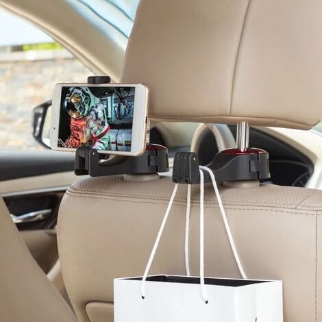 LTS FAFA Voiture multi-fonction support de téléphone portable crochet  voiture appuie-tête arrière crochet type