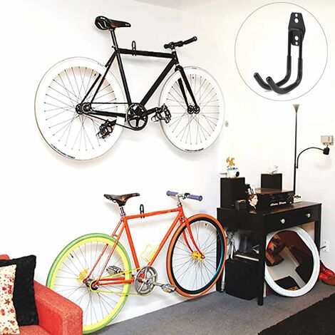 Support mural pour vélo - convient à tous les vélos - chêne aluminium -  U-RACK