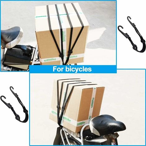 LTS FAFA Sangles de Bagages Corde Elastique, Moto Tendeurs Elastique avec  Crochets, Moto Ceinture de Bagages Elastique, pour Vélo Moto Accessoires  Vélo