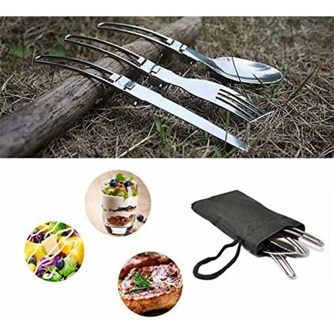 Lot cuillère couteau fourchette camping outdoor
