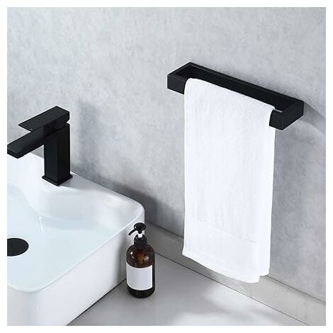 Lts Fafa Porte Serviettes Noir Mat Porte Serviettes Anneau Salle De Bain Porte Serviettes De