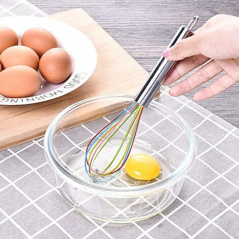 Mini fouet à œufs simple et efficace en acier inoxydable pour
